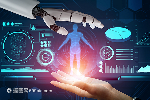 3d使未来机器人技术开发工智能和机器学习概念成为未来机器人技术开发3d为人类未来生命进行全球机器人生物科学研究